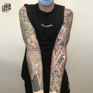 tatuaje_brazos_tradicional_japones_logiabarcelona_laia_desole